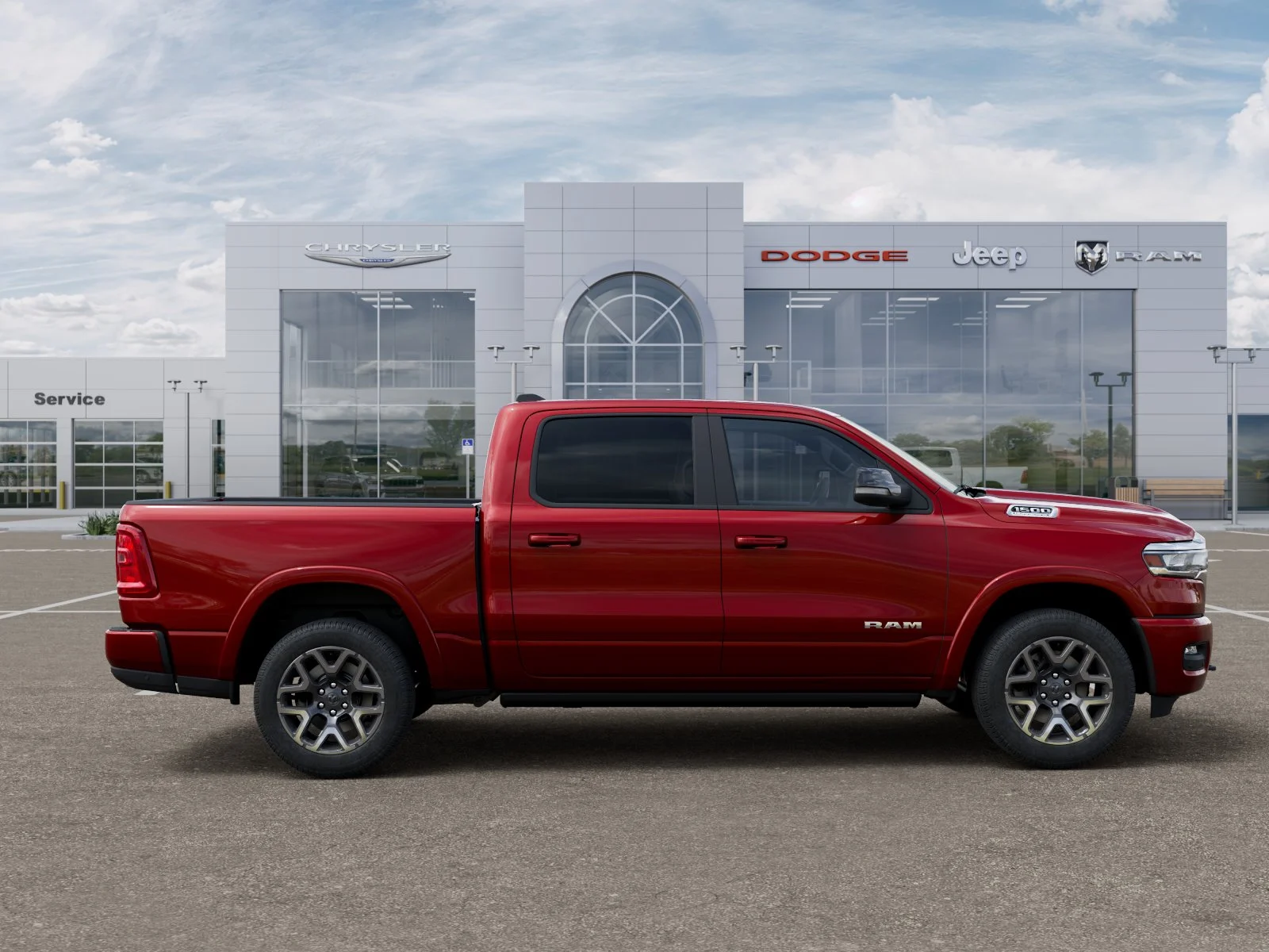 New 2026 Molten Red Pearl-Coat Exterior Paint RAM Laramie image 21