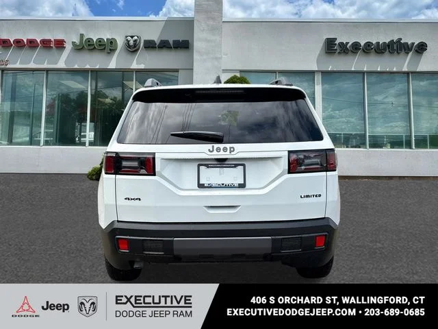 New 2026 Bright White Clear-Coat Exterior Paint Jeep Limited image 3