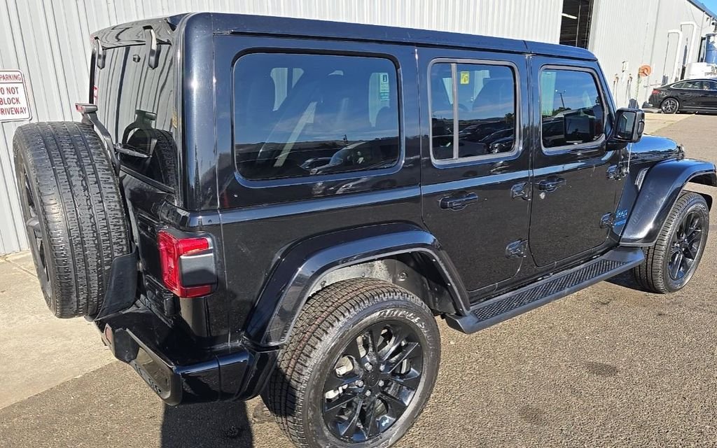 Used 2021 Black Jeep Unlimited Sahara High Altitude 4xe image 4