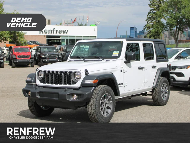 2025 Jeep Wrangler Sport S* 4 Door 4x4, Safety Group, Remote Start, Heated Seats, Alpine Audio
