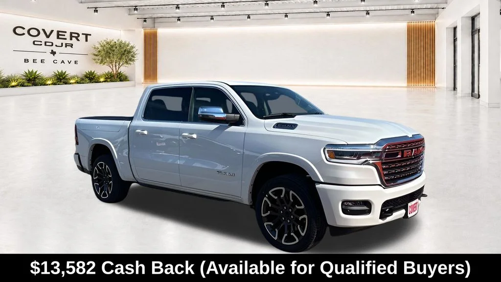 New 2026 Ivory White Tri-Coat Pearlcoat RAM Limited image 2