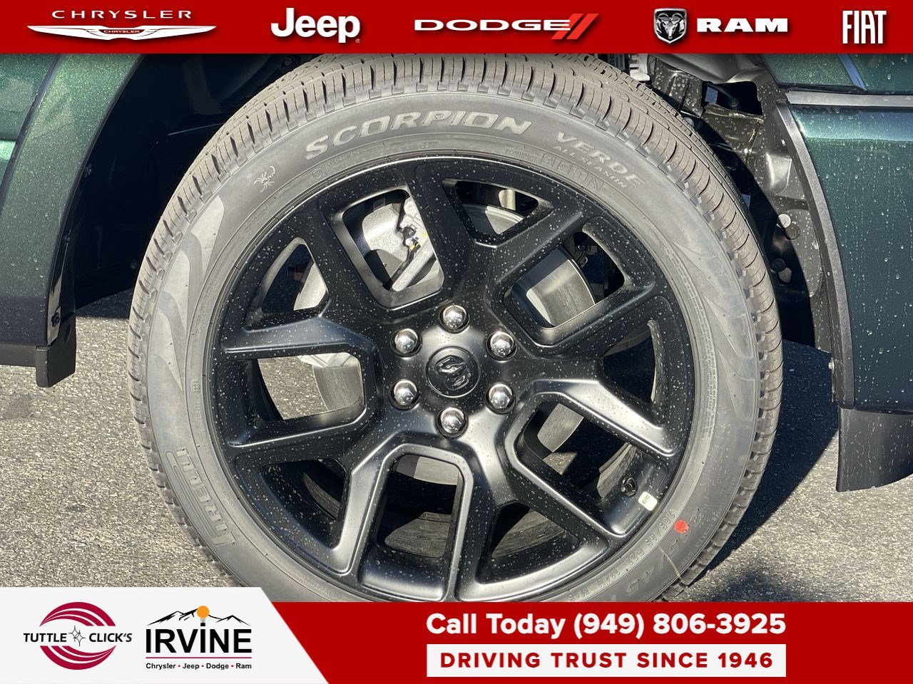 New 2026 Serrano-Green Metallic Exterior Paint RAM Laramie image 10