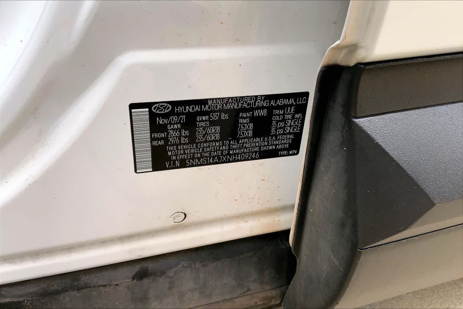 Used 2022 Quartz White Hyundai SE image 34