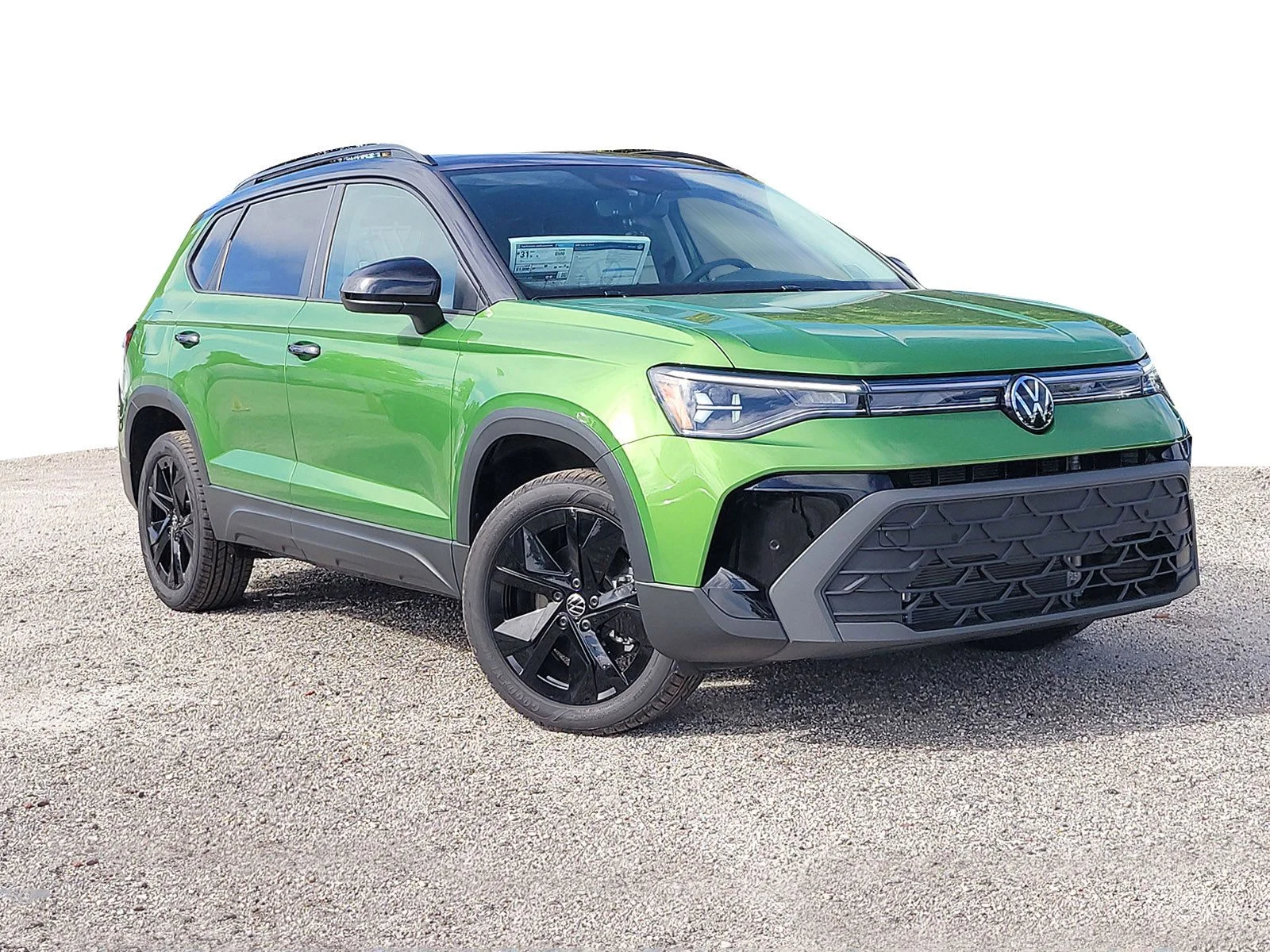 New 2026 Bright Moss Green W/Deep Black Roof Volkswagen 1.5T SE Black image 2