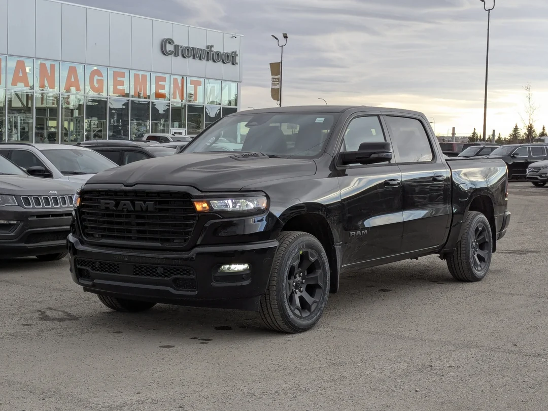 New 2026 Black RAM Sport - - Panoramic Sunroof - Sport Performance Hood - Hurricane Turbo - 3.92 Axle & More! image 4