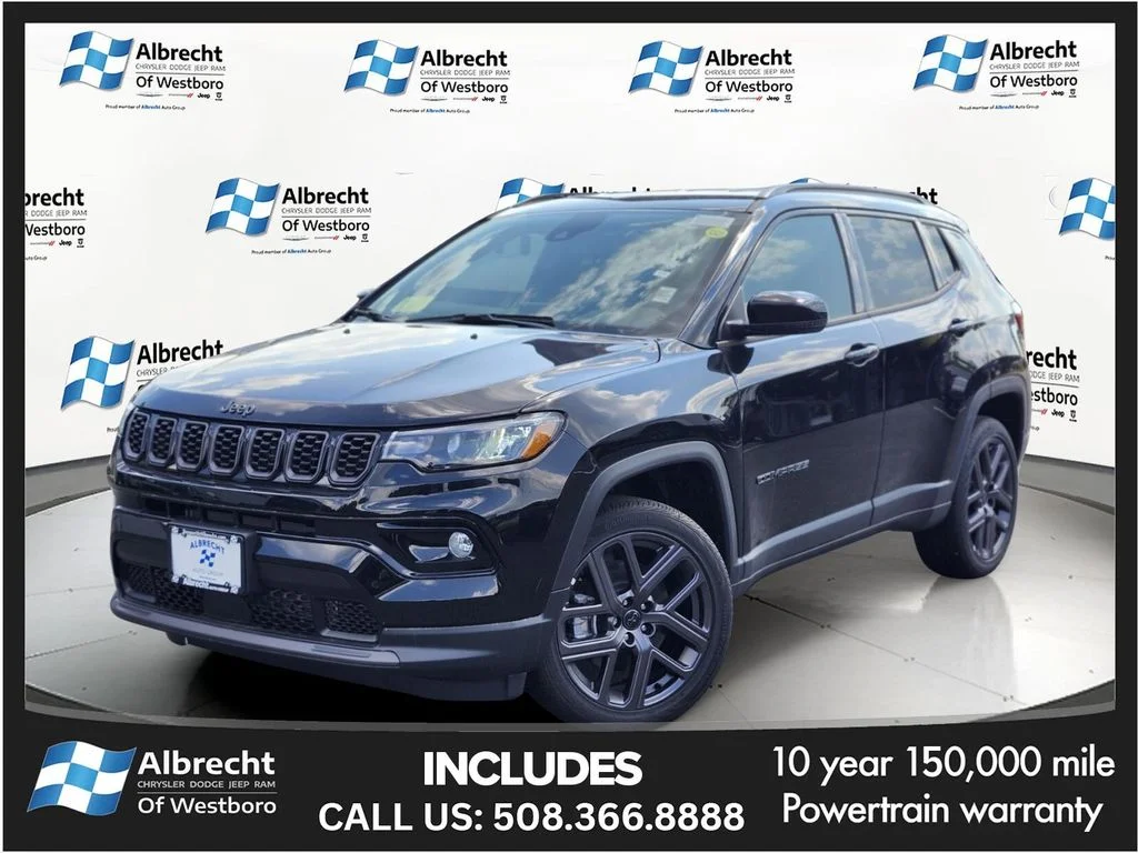 New 2026 Diamond Black Crystal Pearlcoat Jeep Limited image 1