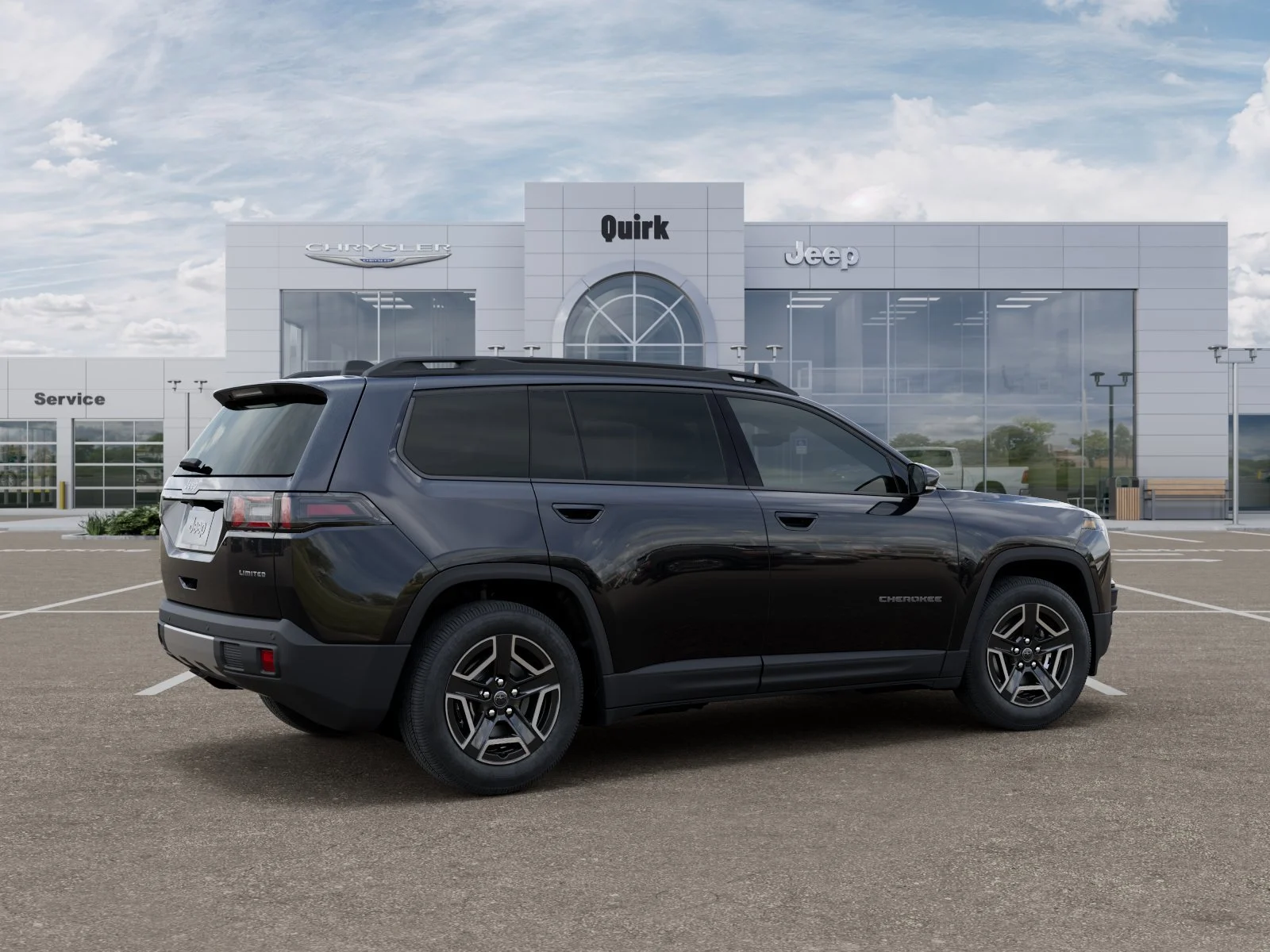 New 2026 Diamond Black Crystal Pearl-Coat Exterior Paint Jeep Limited image 4