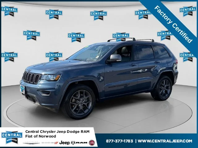 Certified Used 2021 Blue Jeep Limited image 1