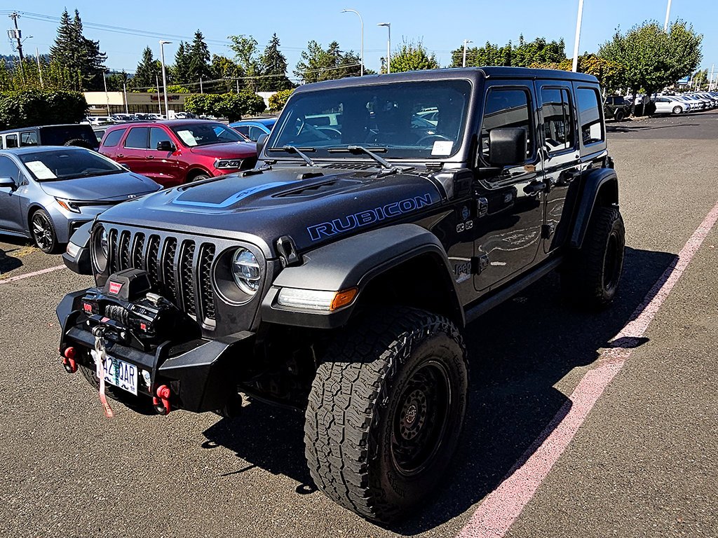 Used 2022 Gray Jeep Unlimited Rubicon 4xe image 11