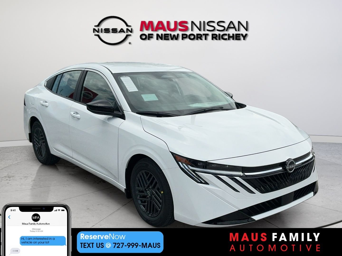 New 2027 White Nissan SV image 1