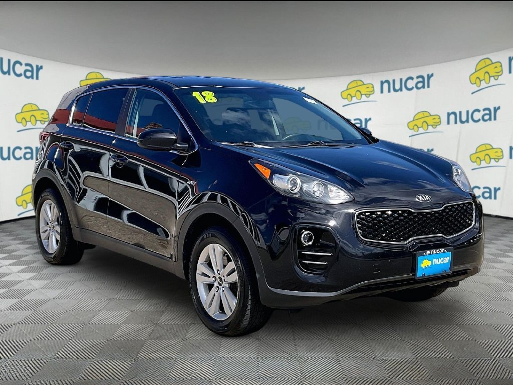 Used 2018 Black Cherry Kia LX image 1