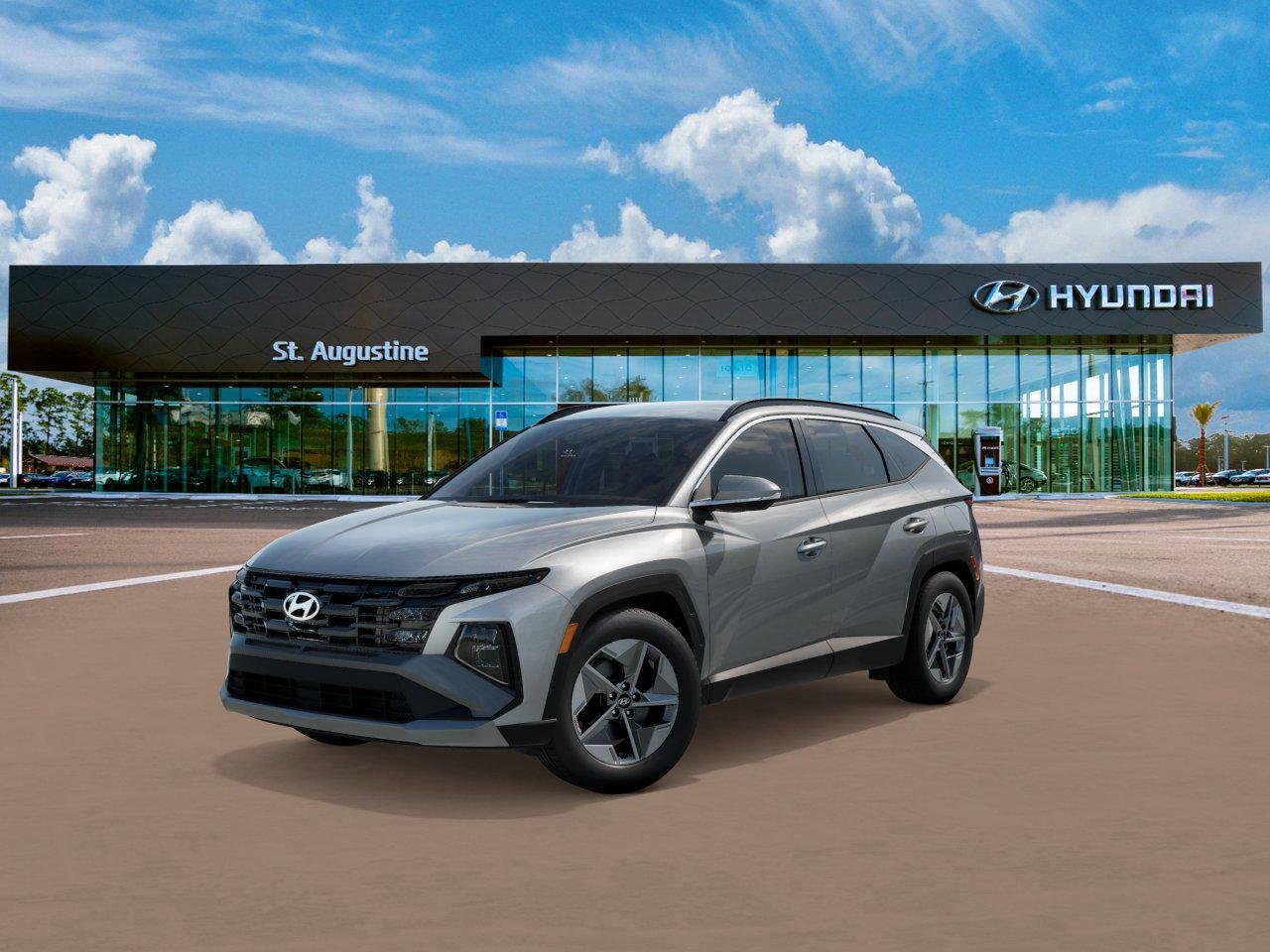 New 2026 Shimmering Silver Hyundai SEL FWD image 1