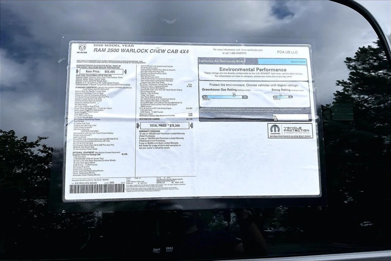 New 2026 Ceramic Gray Clearcoat RAM  image 38
