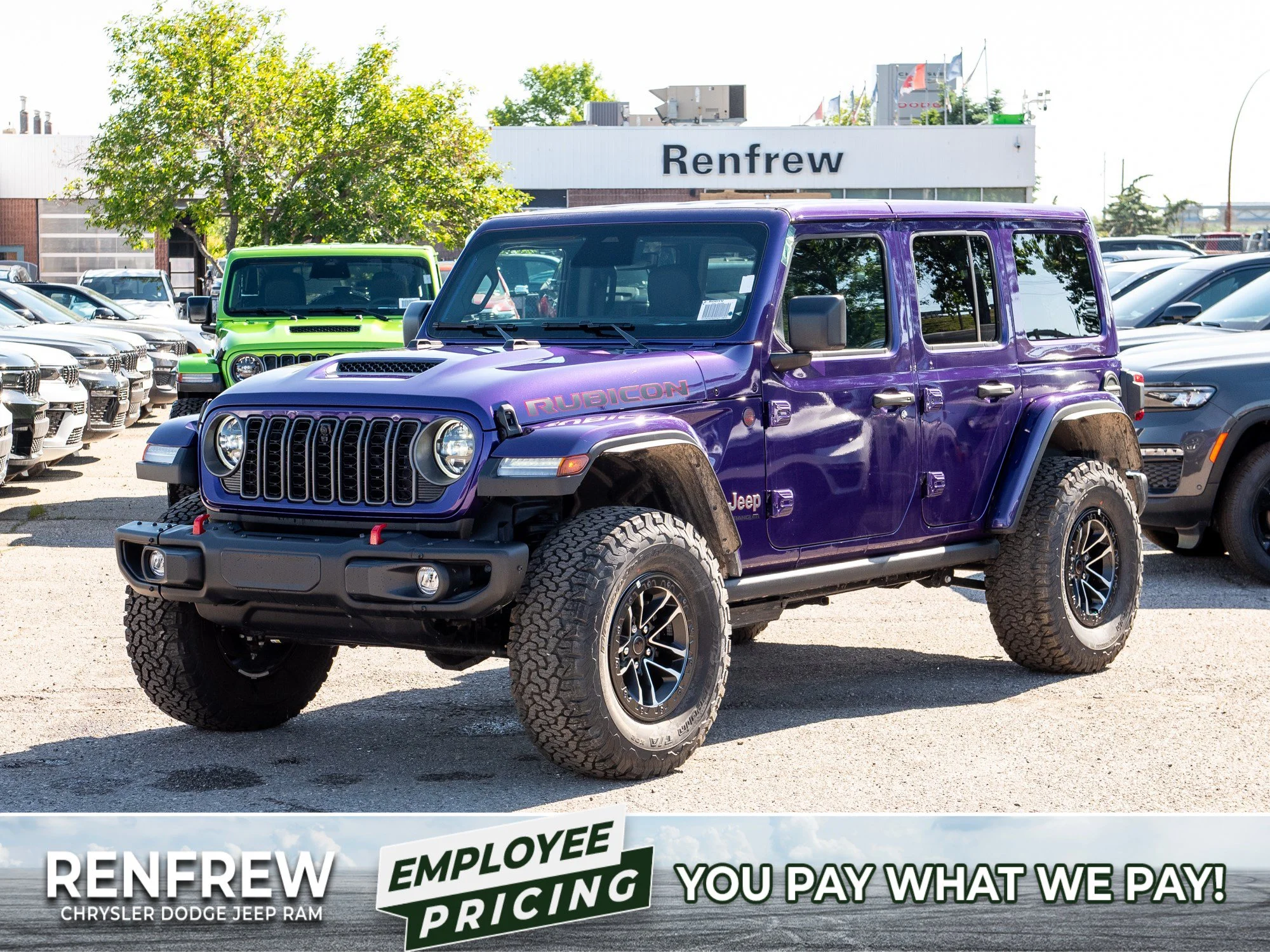 New 2026 reign Jeep Rubicon X* 4 Door 4x4, 35 Inch Tires, Steel Bumpers, Nappa Leather image 1