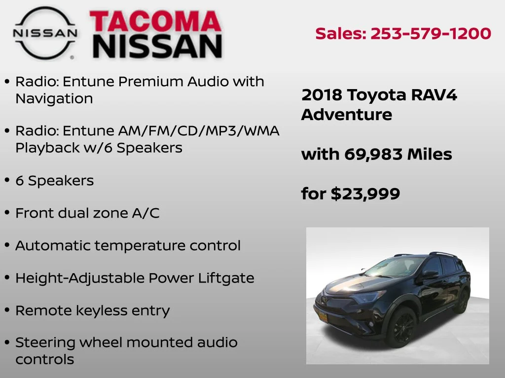 Used 2018 Black Toyota Adventure image 8