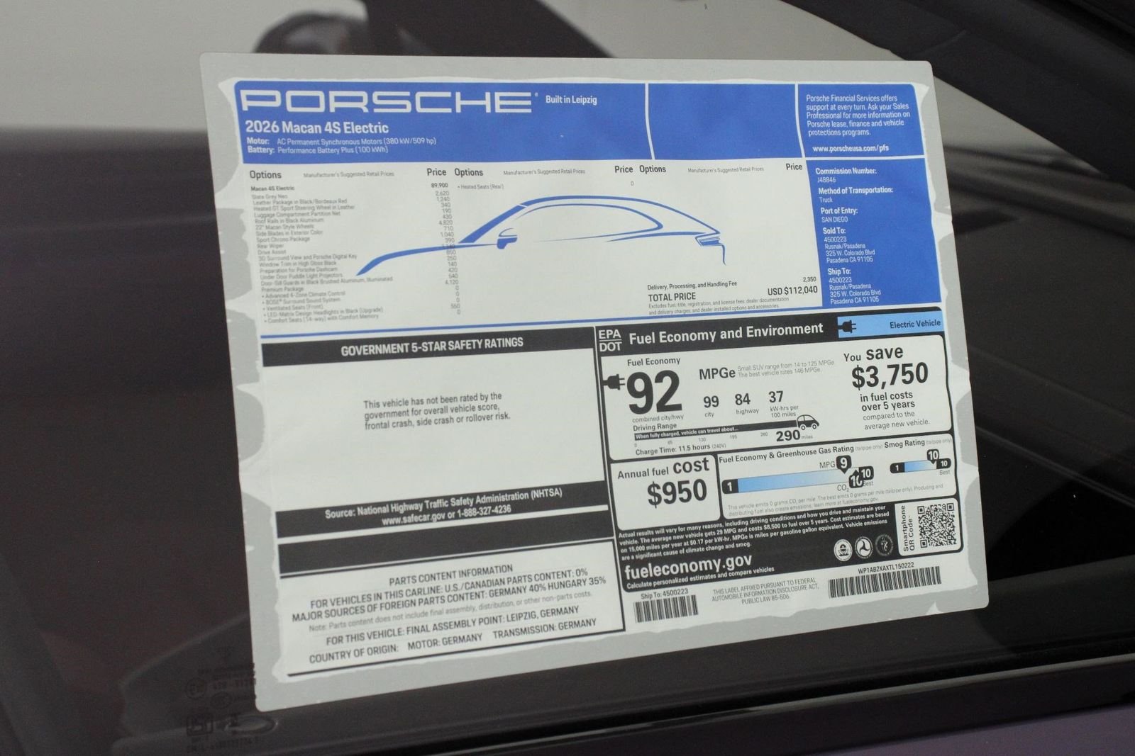New 2026 Slate Grey Neo Porsche 4S image 25