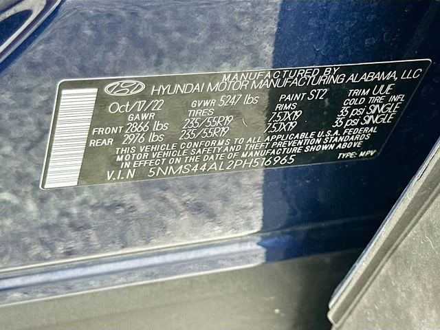 Used 2023 Blue Hyundai Limited image 32