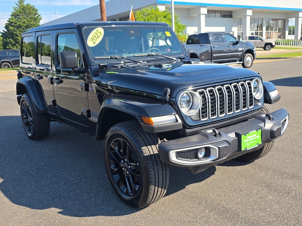 Certified Used 2025 Black Clear Coat Jeep Sahara 4xe image 9