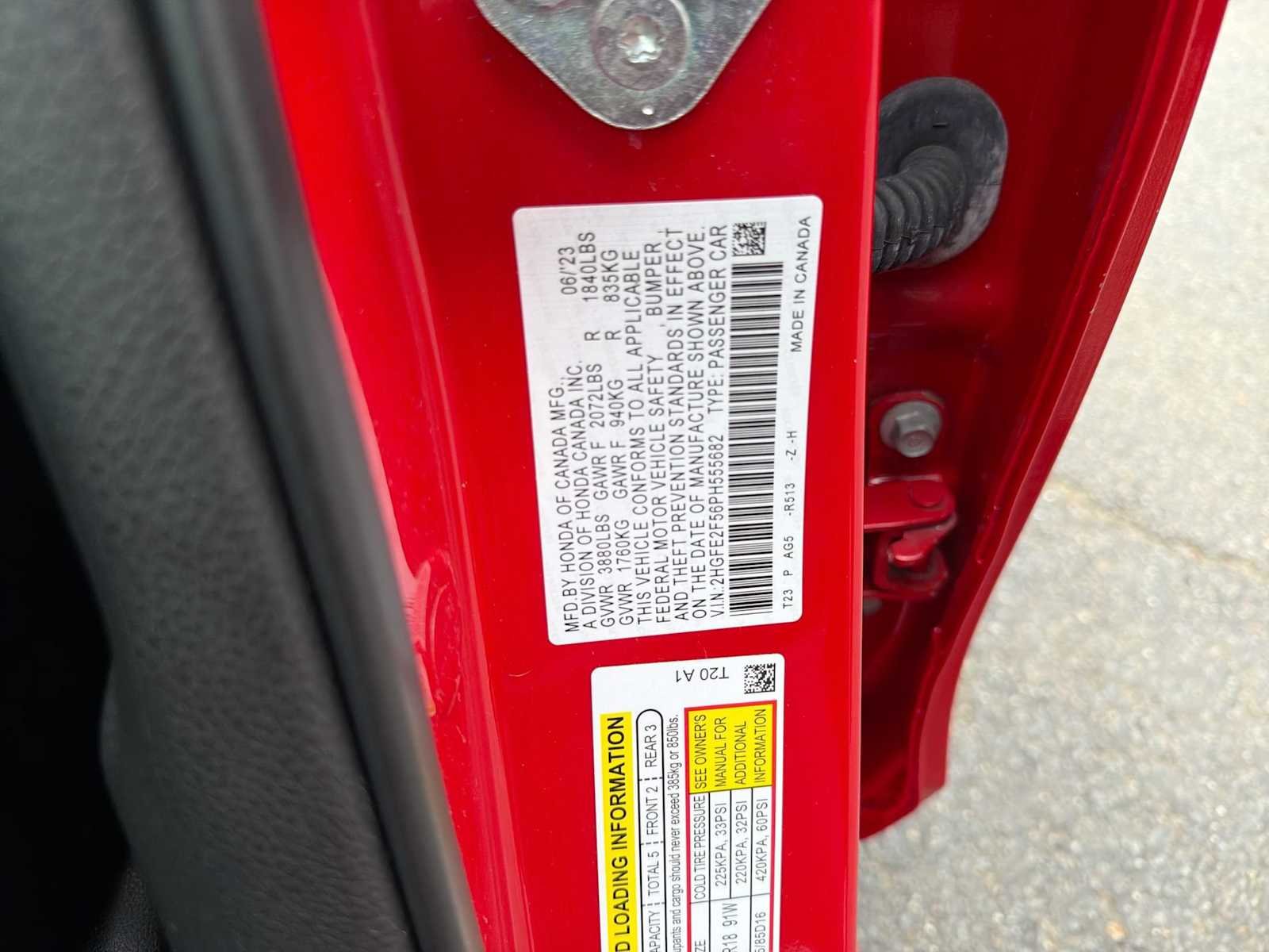 Certified Used 2023 Rallye Red Honda Sport image 33