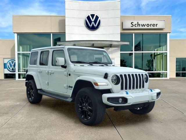 Used 2021 Bright White Clearcoat Jeep Unlimited Sahara High Altitude image 4