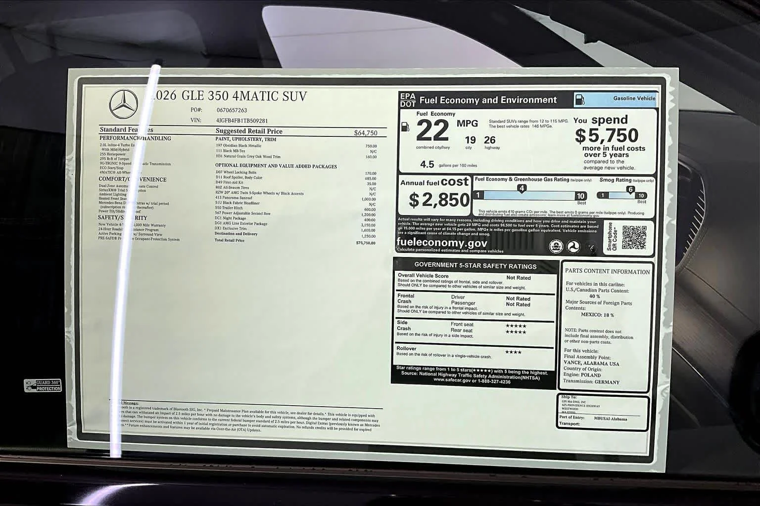 2026 Mercedes-Benz GLE GLE350 - Photo 18
