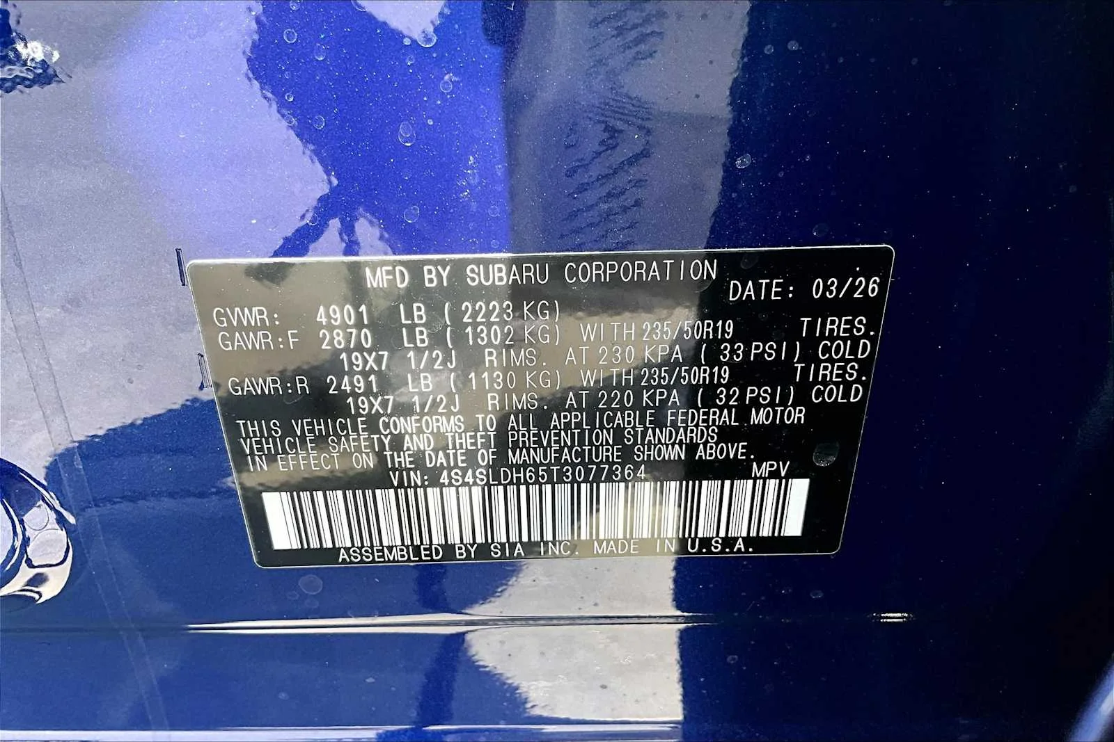 New 2026 Sapphire Blue Pearl Subaru Sport image 18