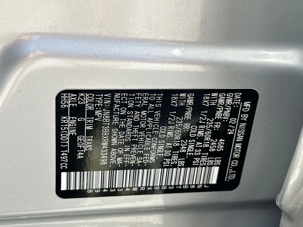 Used 2024 Brilliant Silver Metallic Nissan SV image 29
