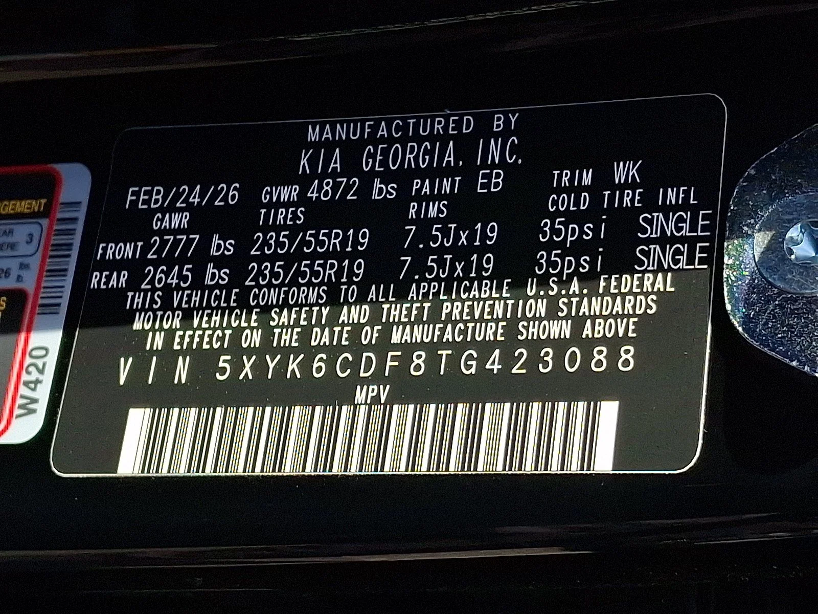 New 2026 Ebony Black Kia X-Line image 13