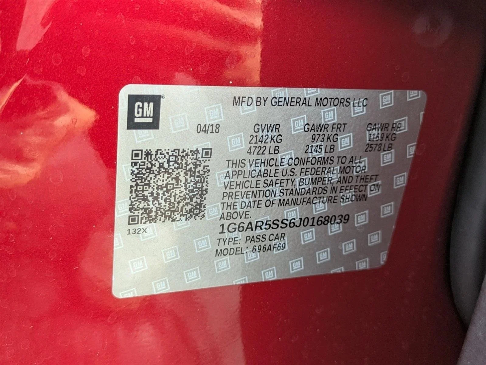 Used 2018 Red Obsession Tintcoat Cadillac Luxury RWD image 15