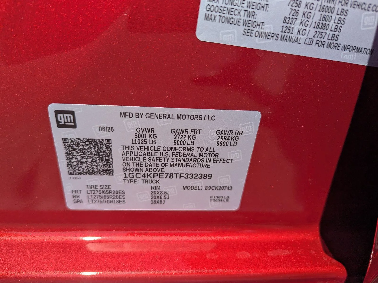 New 2026 Radiant Red Tintcoat Chevrolet LTZ image 46