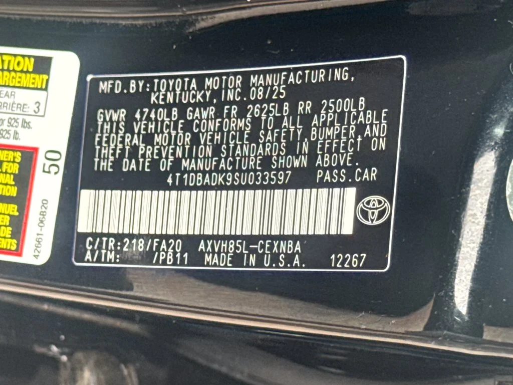 Used 2025 Black Toyota LE image 46