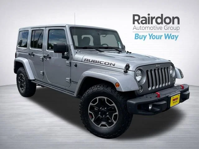 Used 2015 Billet Silver Metallic Clearcoat Jeep Unlimited Rubicon image 1