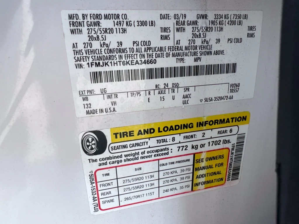 Used 2019 White Platinum Ford XLT image 14