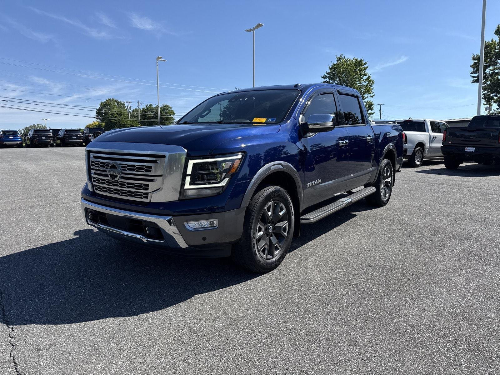 Used 2021 Deep Blue Pearl Metallic Nissan Platinum Reserve image 3