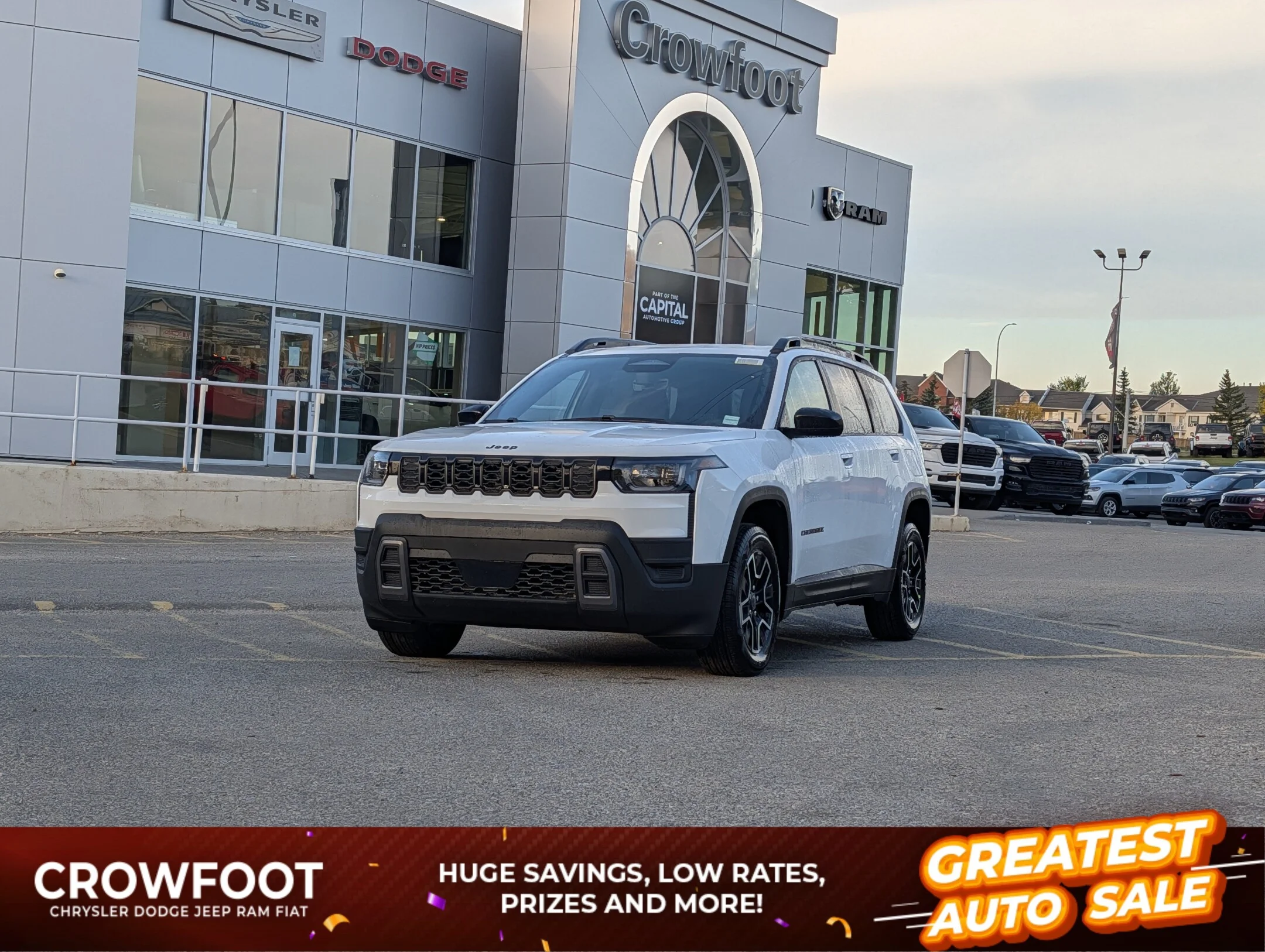 New 2026 White Jeep - - Hybrid - Adaptive Cruise - 12.3 Display - Heated Seats - Blind Spot Monitor & More! image 1