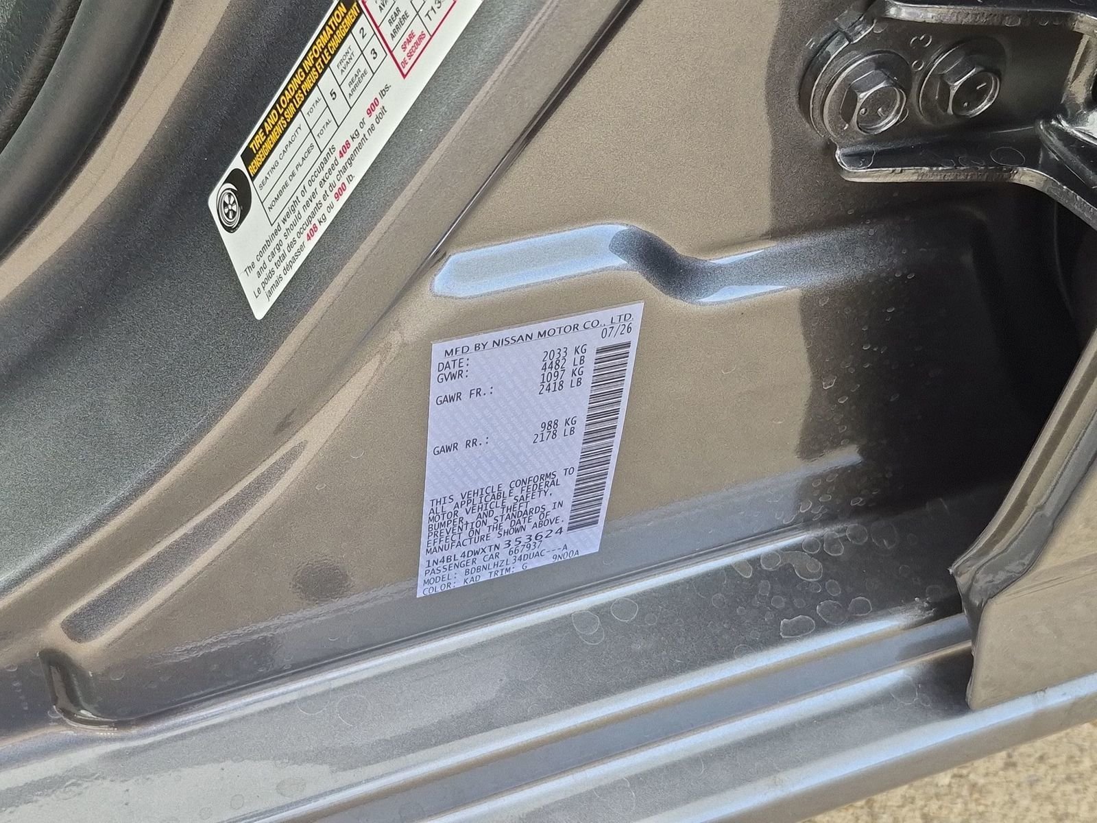 New 2026 Gun Metallic Nissan SV Special Edition image 38