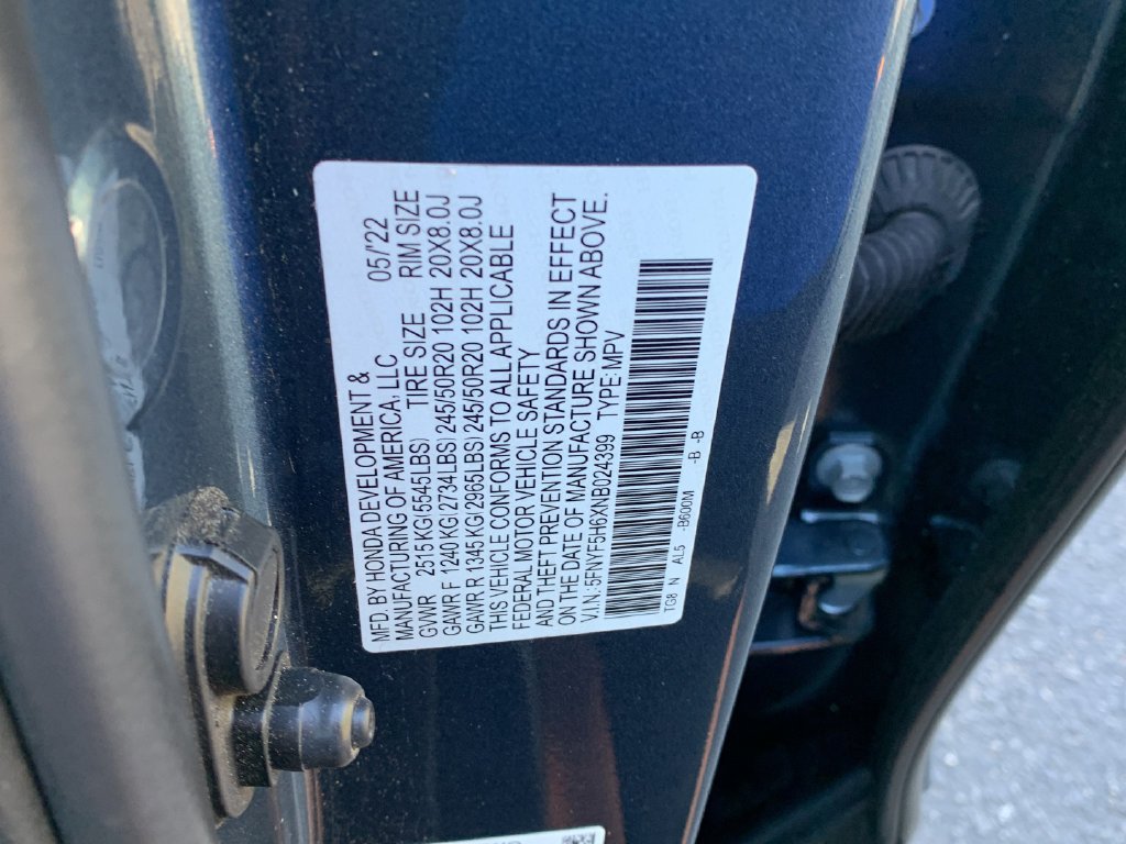 2022 Honda Pilot Touring - Photo 40