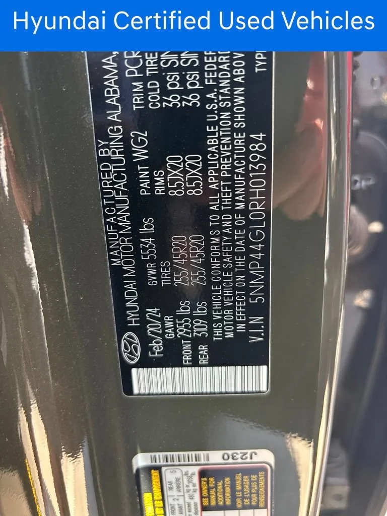 Certified Pre-Owned 2024 Hyundai Santa Fe Limited