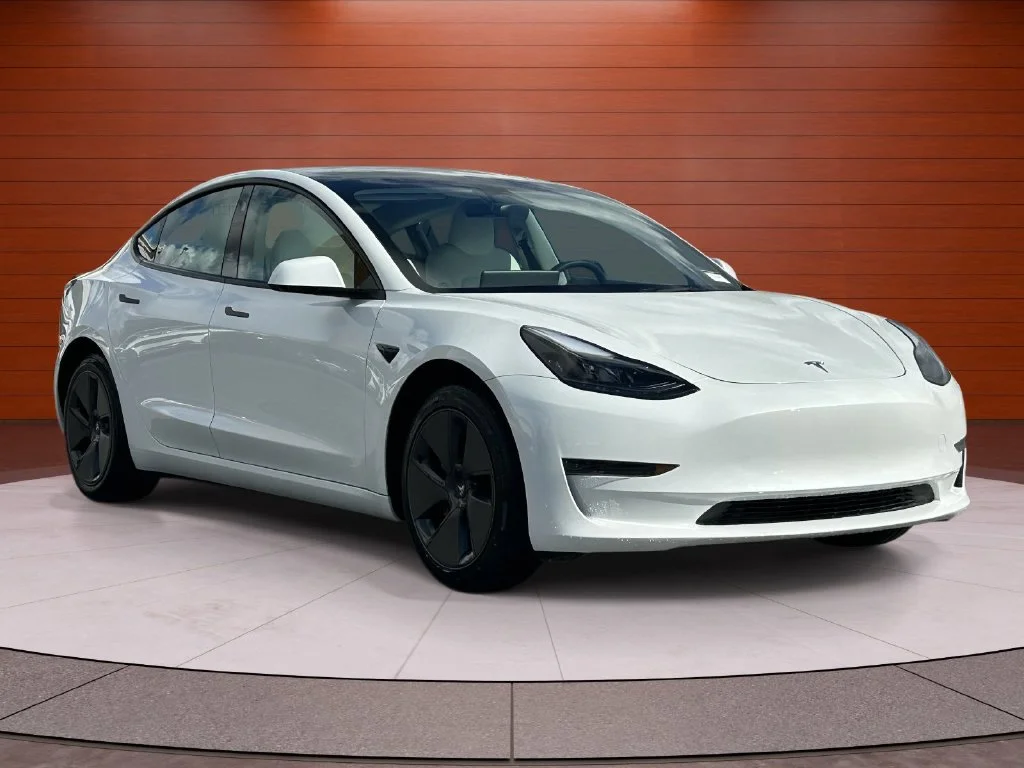 Used 2023 Pearl White Multi-Coat Tesla Base image 5
