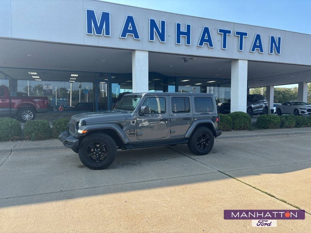 Used 2021 Gray Jeep Unlimited Altitude image 1
