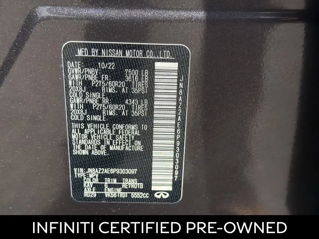 Certified Used 2023 Anthracite Gray INFINITI LUXE image 29