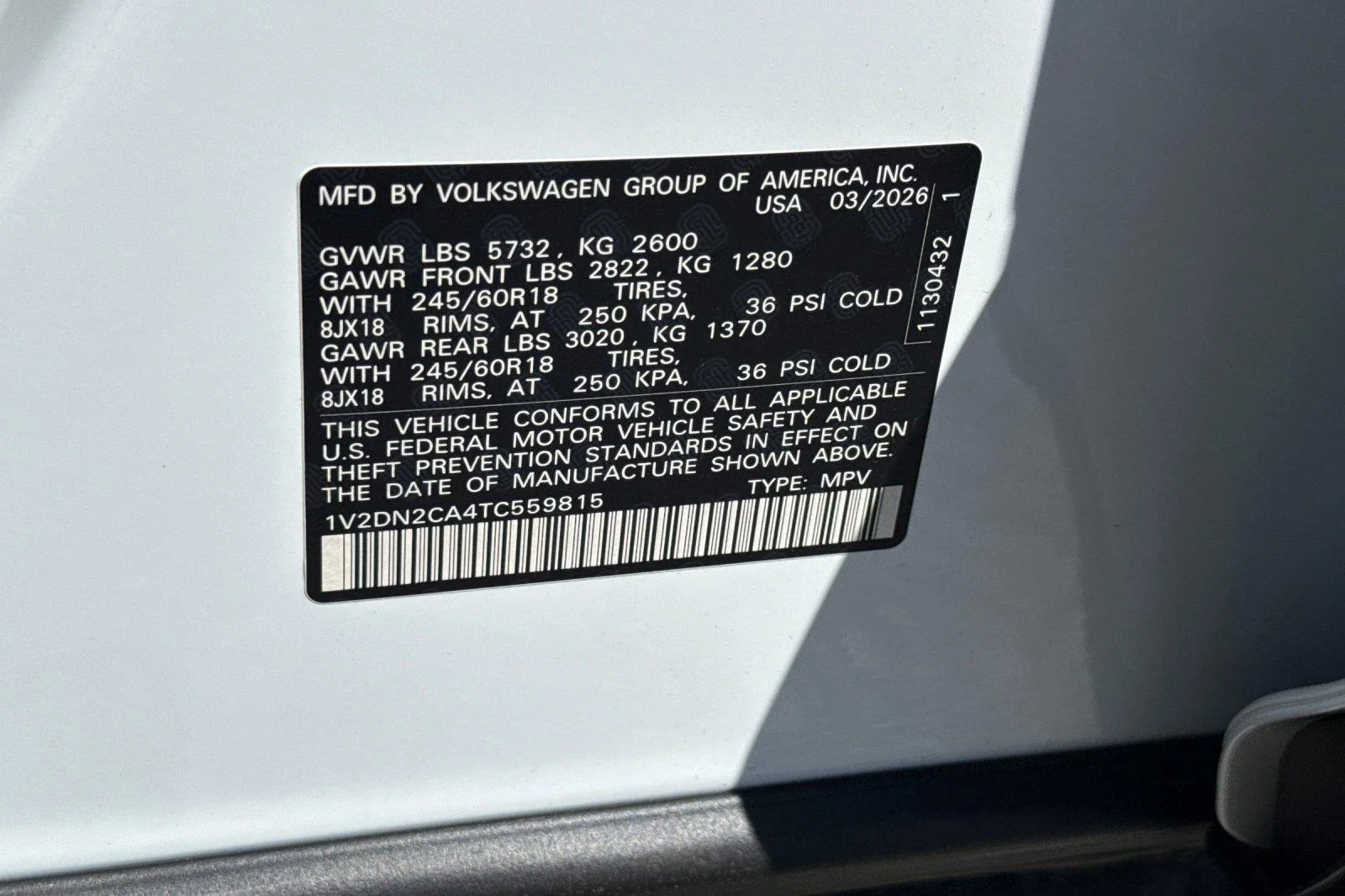 New 2026 Opal White Pearl Volkswagen 2.0T SE image 29