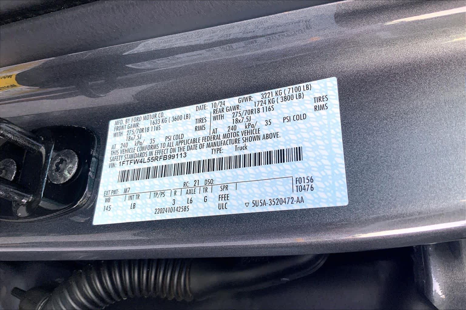 Used 2024 Carbonized Gray Metallic Ford Tremor image 29