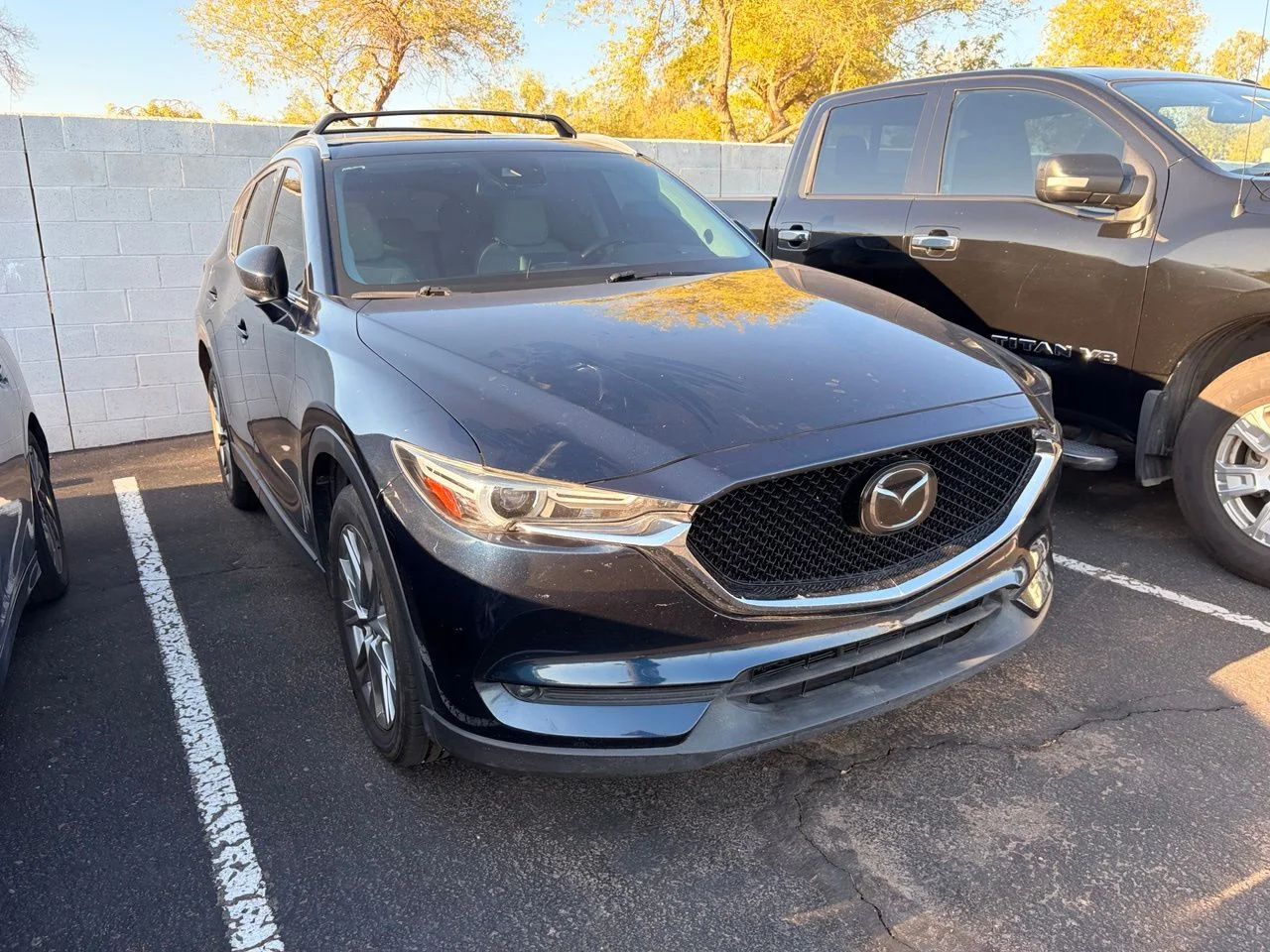 Used 2020 Deep Crystal Blue Mica Mazda Grand Touring image 3