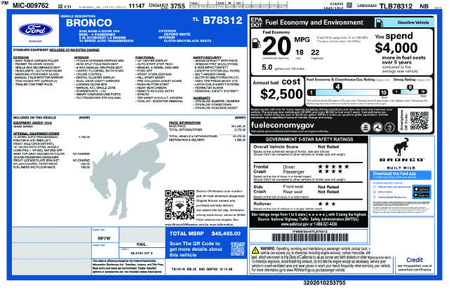2026 Ford Bronco 2-Door