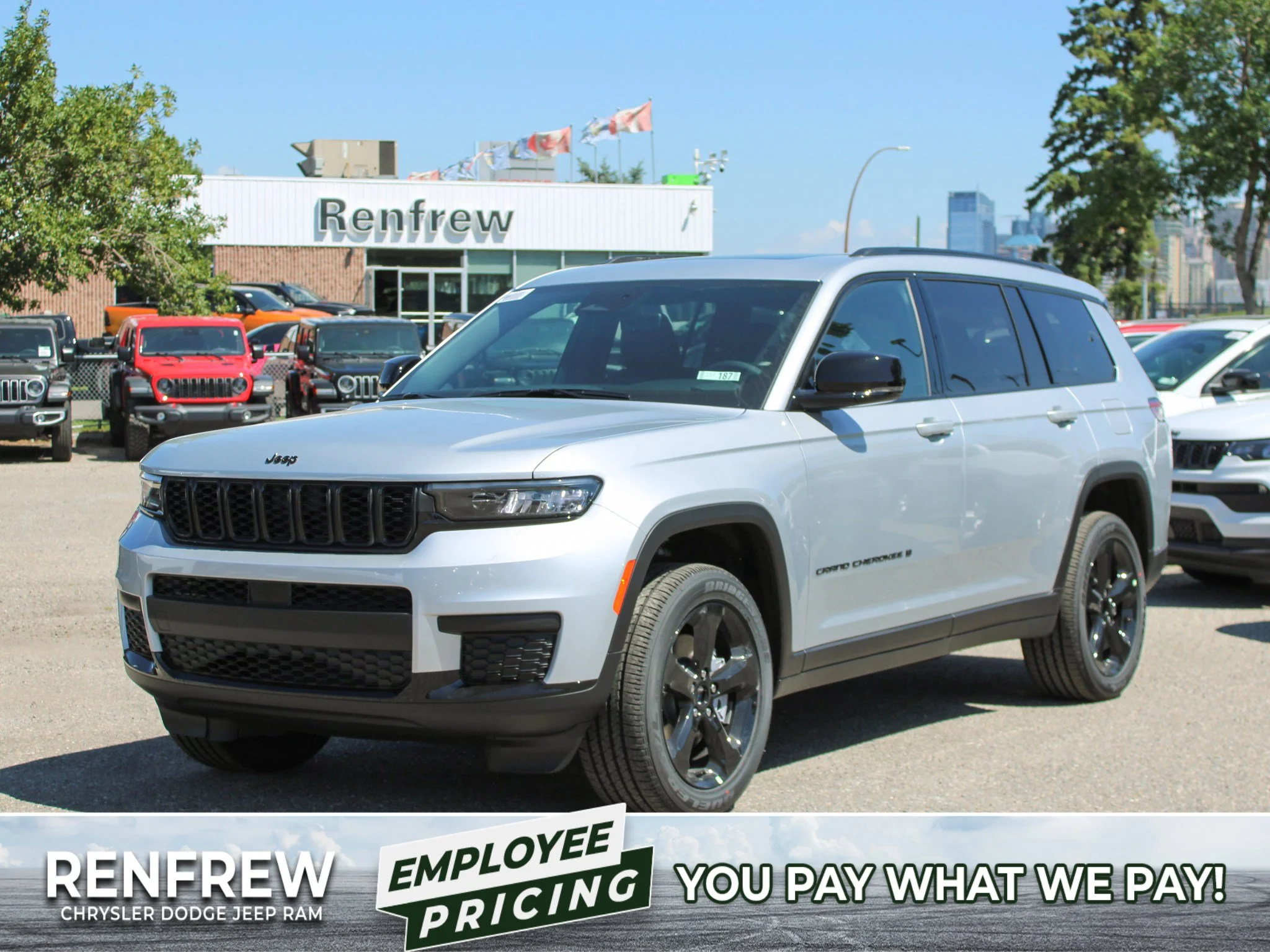New 2025 Silver Jeep Altitude* 4x4, Sunroof, Heated Leather, Remote Start image 1