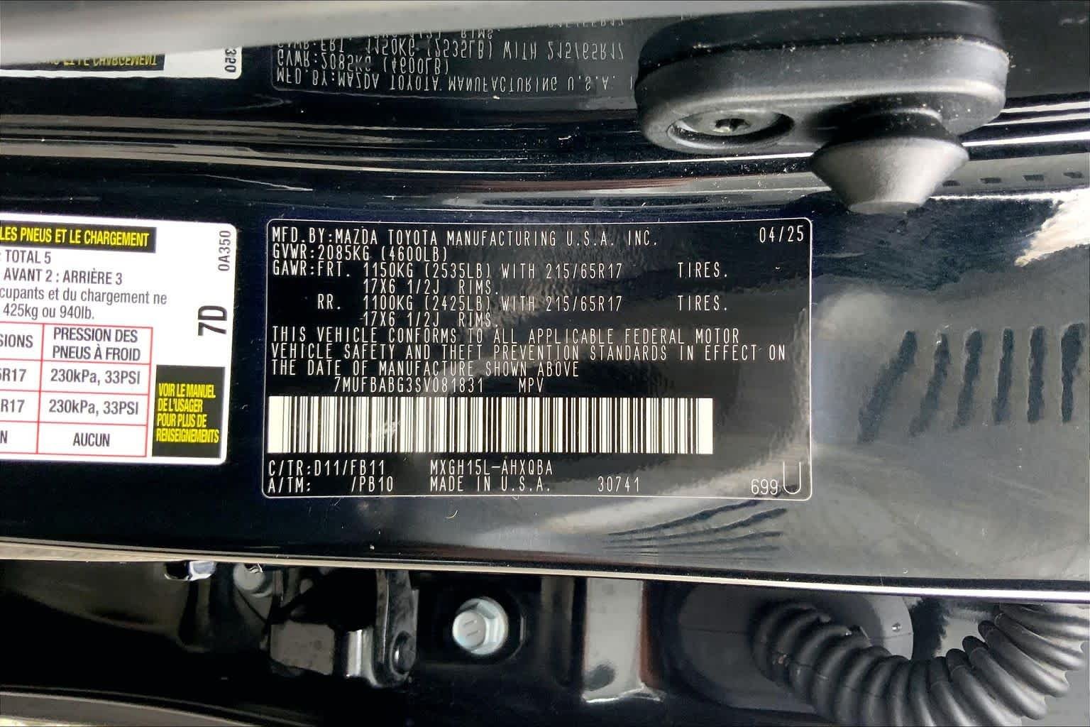 Used 2025 Jet Black Toyota Hybrid S image 36