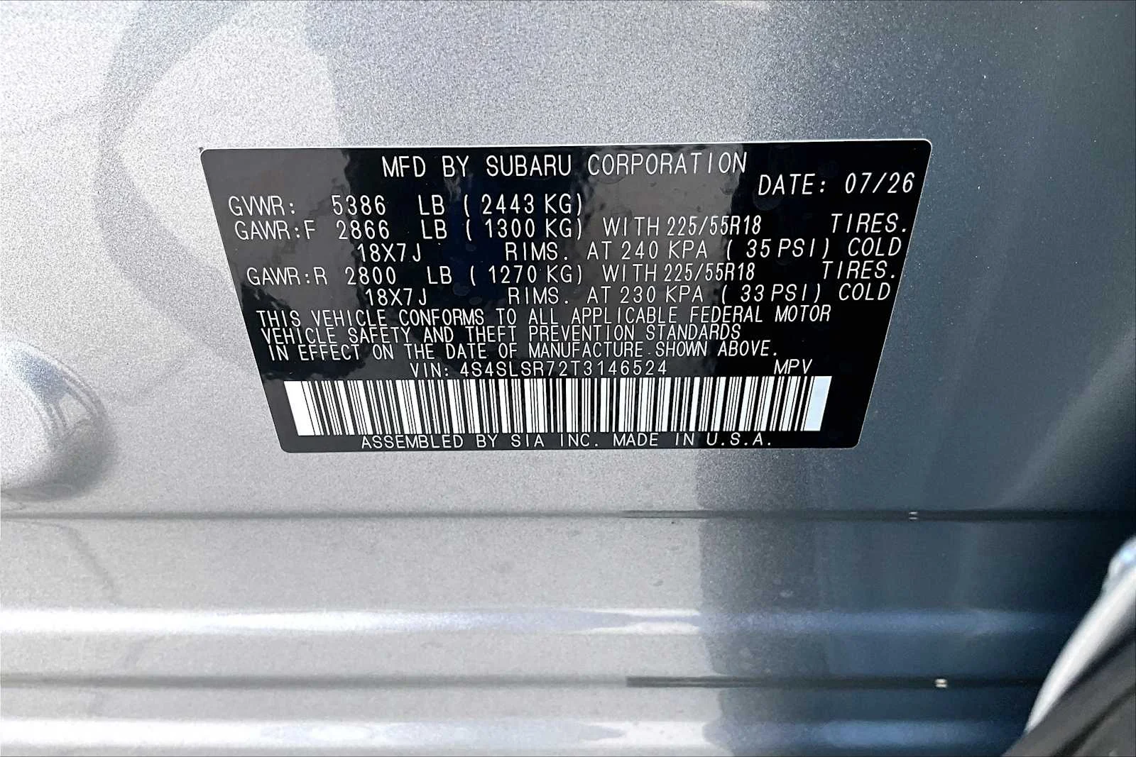 New 2026 ISM/- Ice Silve Subaru Limited Hybrid image 18