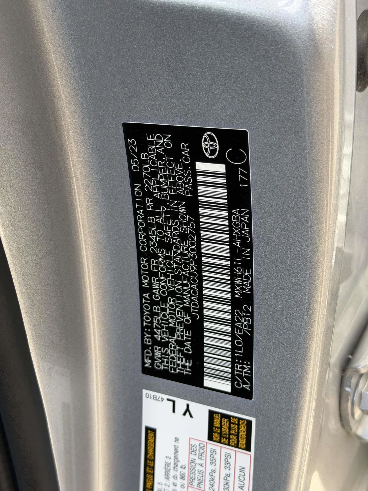 Used 2023 Cutting Edge Toyota XSE image 19