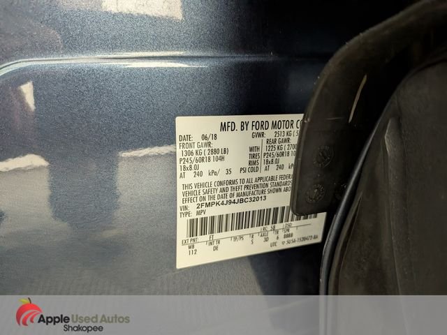 Used 2018 Blue Ford SEL image 47